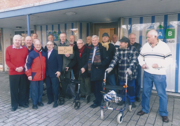 2013 - 70 års jubilæum efter skolestart for drengene fra 1. klasse 1943-44, <br>Sundpark Skole